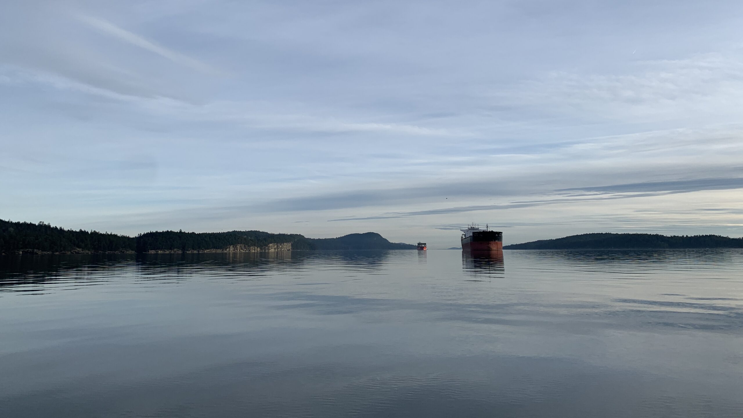 Freighters west of Valdes